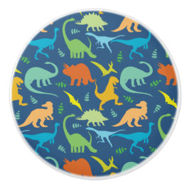 Colorful Dinosaur Pattern Keramische Knop