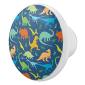 Colorful Dinosaur Pattern Keramische Knop (Rechts)