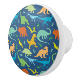 Colorful Dinosaur Pattern Keramische Knop