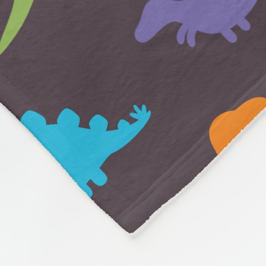 Colorful Dinosaur Pattern, Kinder persoonlijke Fleece Deken (Hoek)