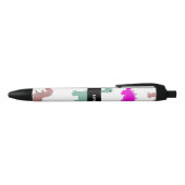 Colorful Dinosaur Pattern Zwarte Inkt Pen (Bovenkant)