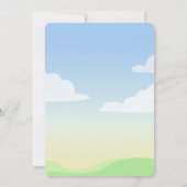 Colorful Dinosaur Thlethday Party Invitation Kaart (Achterkant)