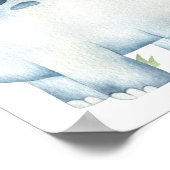 Colorful dinosaur toddler - jarig feest poster (Hoek)