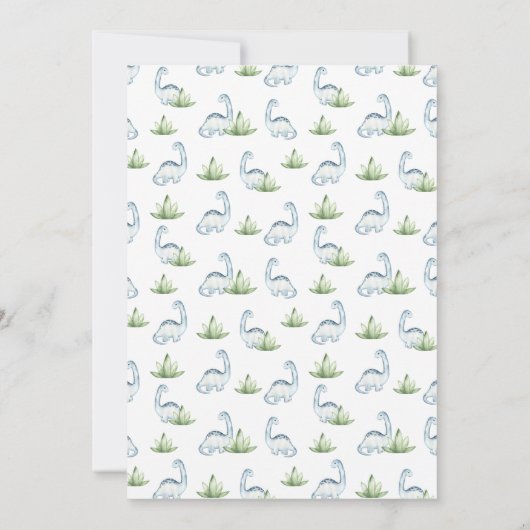 Colorful dinosaur toddler kaart (Achterkant)