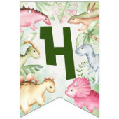 Colorful dinosaur toddler vlaggetjes (Tweede vlag)