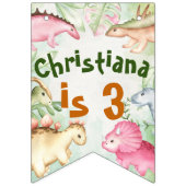 Colorful dinosaur toddler vlaggetjes (Eerste vlag)