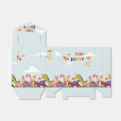 Colorful dinosaur verjaardagsfeest bedankdoosjes (Uitgevouwen)