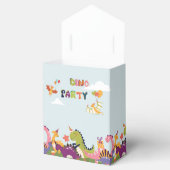 Colorful dinosaur verjaardagsfeest bedankdoosjes (Geopend)