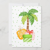 Colorful dinosauriërs verjaardagsfeest uitnodiging (Achterkant)