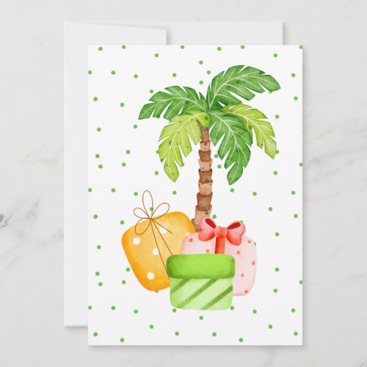 Colorful dinosauriërs verjaardagsfeest uitnodiging (Achterkant)