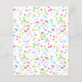 Colorful dinosauriërs verjaardagsuitnodiging (Achterkant)