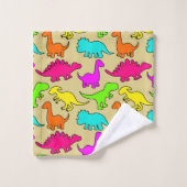 Colorful Dinosaurs Bad Handdoek (Wasdoekje)