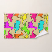 Colorful Dinosaurs Bad Handdoek (Handdoek)
