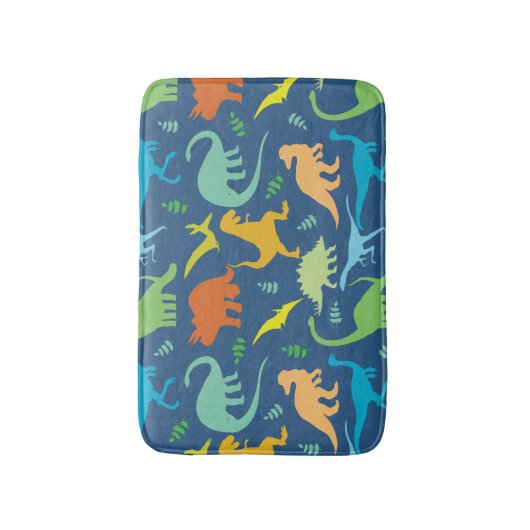 Colorful Dinosaurs Badmat (Voorkant Verticaal)