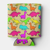 Colorful Dinosaurs Blikjeskoeler (Voorkant)