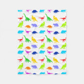 Colorful Dinosaurs Fleece Deken (Voorkant)