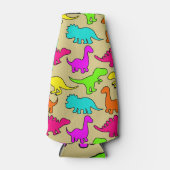 Colorful Dinosaurs Flesjeskoeler (Voorkant)