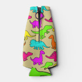 Colorful Dinosaurs Flesjeskoeler (Achterkant)