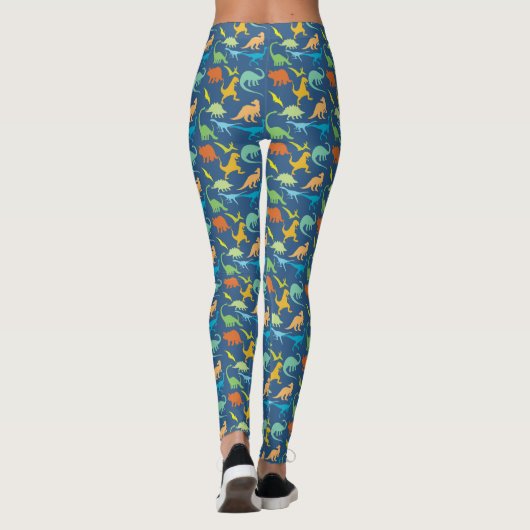 Colorful Dinosaurs Leggings (Achterkant)