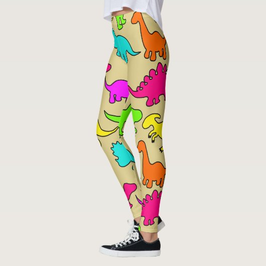 Colorful Dinosaurs Leggings (Links)