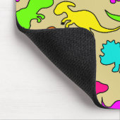 Colorful Dinosaurs Muismat (Hoek)