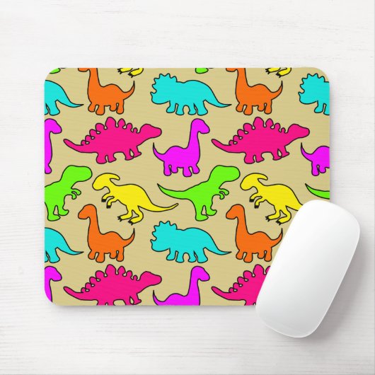 Colorful Dinosaurs Muismat (Met muis)