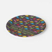 Colorful Dinosaurs Pattern, Birthday Party Papieren Bordje (Gekanteld)
