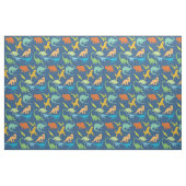 Colorful Dinosaurs Pattern | Blauw Stof (Yard (91,4 cm))