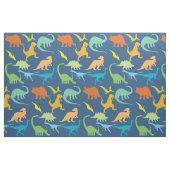 Colorful Dinosaurs Pattern | Blauw Stof (Fat Quarter)