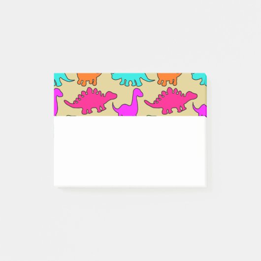 Colorful Dinosaurs Post-it® Notes (Voorkant)