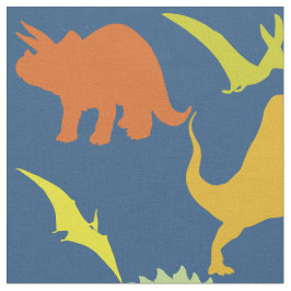 Colorful Dinosaurs Stof