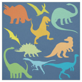 Colorful Dinosaurs Stof