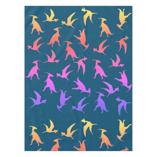 Colorful Dinosaurs Tafelkleed (Voorkant)