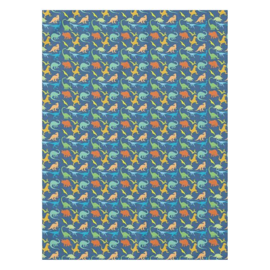 Colorful Dinosaurs Tafelkleed (Voorkant)