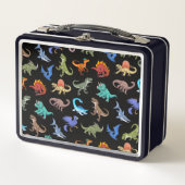 Colorful Dinosaurs Tin Lunch Box (Voorkant)