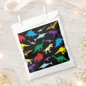 Colorful Dinosaurs Waterverf Kinder Patroon Bedankzakje (Geknipt)