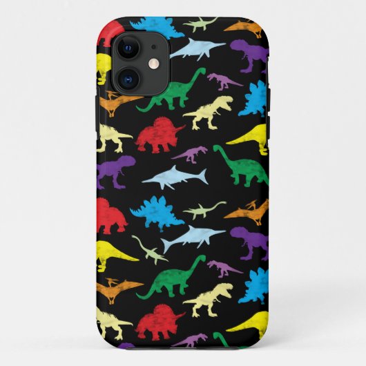 Colorful Dinosaurs Waterverf Kinder Patroon Case-Mate iPhone Case (Achterkant)
