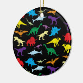 Colorful Dinosaurs Waterverf Kinder Patroon Keramisch Ornament (Links)