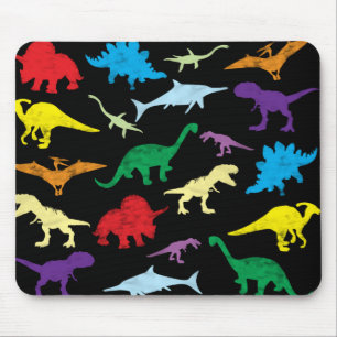 Colorful Dinosaurs Waterverf Kinder Patroon Muismat