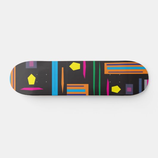 Colorful Direction> Retro Skateboard Deck (Horizontaal)