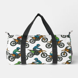 Colorful Dirt Bike Rider Pattern Motocross Plunjezak