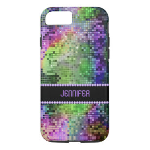 Colorful Disco Glitter & Sparkles Patroon 2 iPhone 8/7 Hoesje