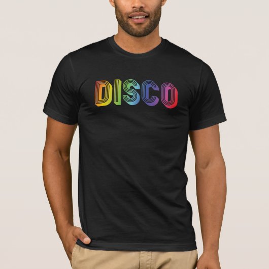 Colorful DISCO-tekst T-shirt (Voorkant)