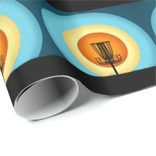 Colorful Disk Golf Basket Cadeaupapier (Rol Hoek)