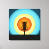 Colorful Disk Golf Basket Canvas Afdruk (Voorkant)