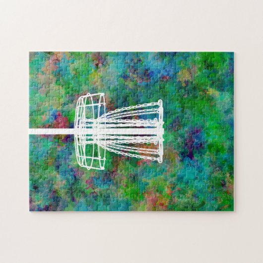Colorful Disk Golf Basket Legpuzzel (Horizontaal)