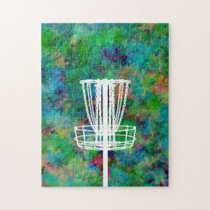 Colorful Disk Golf Basket Legpuzzel