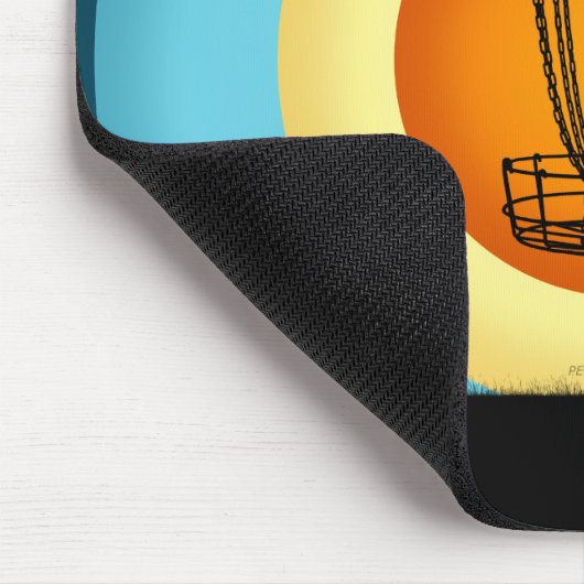 Colorful Disk Golf Basket Muismat (Hoek)