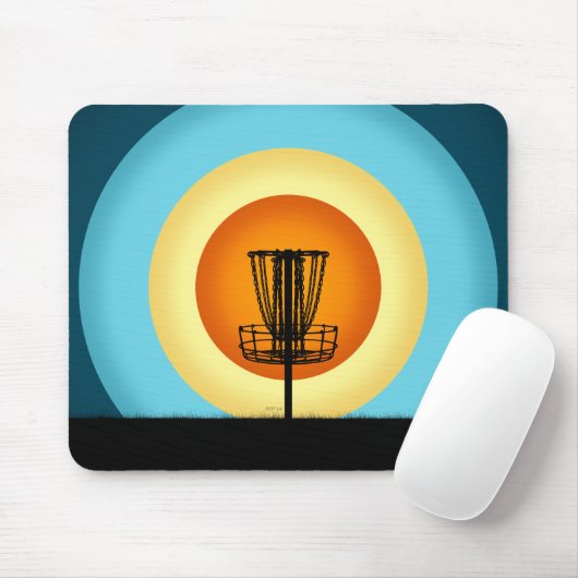 Colorful Disk Golf Basket Muismat (Met muis)