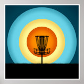 Colorful Disk Golf Basket Poster (Voorkant)